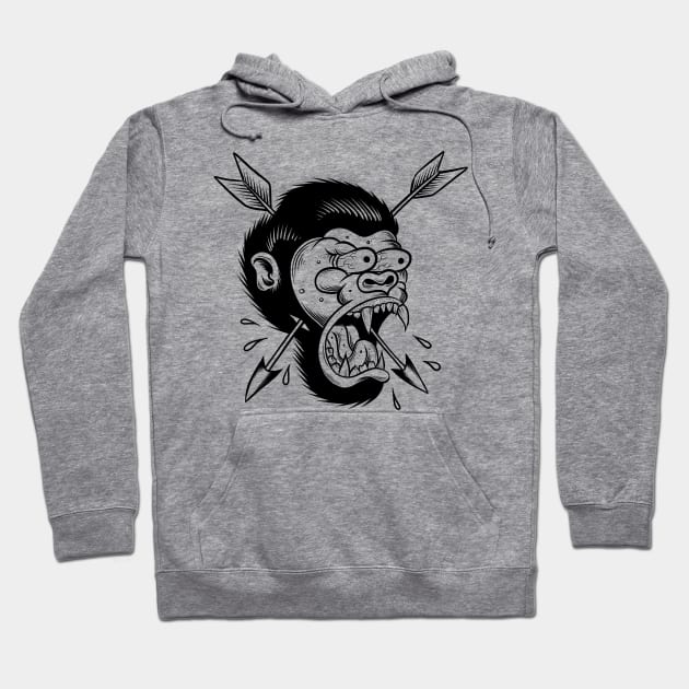 Gorilla Hoodie by Adorline